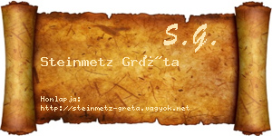 Steinmetz Gréta névjegykártya